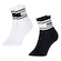 Meia Cano Médio Puma Esportiva - 2 Pares - Feminina BRANCO