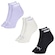 Meia Cano Baixo Puma Esportiva - 3 Pares - Feminina PRETO
