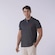 Camiseta Polo do Flamengo Lema Masculina PRETO MESCLA
