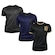 Kit 3 Camisas do Corinthians + Fitness Casual + Símbolo Gold Coimbra Masculina PRETO/ROXO
