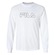 Camiseta Manga Longa Masculina Fila Letter Outline BRANCO