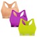 Top Puma Nadador sem Costura - 3 Unidades - Feminino VERDE/LARANJA
