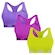 Top Puma Nadador sem Costura - 3 Unidades - Feminino ROSA/VERDE