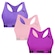 Top Puma Nadador sem Costura - 3 Unidades - Feminino ROSA/VERDE
