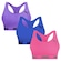 Top Puma Nadador sem Costura - 3 Unidades - Feminino ROSA/VERDE