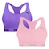 Top Puma Nadador sem Costura - 2 Unidades - Feminino ROSA/ROXO