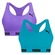 Top Puma Nadador sem Costura - 2 Unidades - Feminino AZUL/ROXO