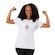 Camiseta do Corinthians Oficial Timão Baby Look Surf Center Feminina BRANCO