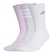 Meia adidas Cano Médio Logo - 3 Pares - Unissex ROXO
