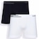 Kit Masculino Cueca Boxer Lupo Microfibra sem Costura - 2 Unidades BRANCO/PRETO
