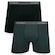 Kit Cueca Boxer Lupo Com Elastano 2 Peças PRETO/CINZA