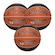 Kit 3 Bolas de Basquete Spalding Tf 1000 Precision FIBA MARROM