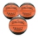 Kot 3 Bolas de Basquete Spalding React TF-250 FIBA MARROM/PRETO