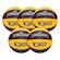 Kit 5 Bolas de Basquete Spalding 3X3 Tf-33 Fiba - Tamanho 6 AZUL/AMARELO