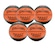 Kit 5 Bolas de Basquete Spalding React TF-250 FIBA - Tamanho 5 MARROM/PRETO