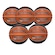 Kit 5 Bolas de Basquete Spalding Tf 1000 Precision FIBA - Tamanho 6 MARROM/PRETO