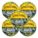 Kit 5 Bolas de Basquete Spalding Graffiti AMARELO