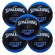 Kit 5 Bola de Basquete Spalding Force - Tamanho 7 AZUL/PRETO