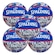 Kit 5 Bolas de Basquete Spalding Graffiti AZUL
