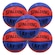 Kit 5 Bola de Basquete Spalding Lay-up - Tamanho 7 VERMELHO/AZUL