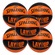 Kit 5 Bola de Basquete Spalding Layup - Tamanho 7 LARANJA/PRETO