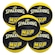 Kit 5 Bola de Basquete Spalding MVP - Tamanho 7 PRETO/AMARELO