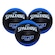 Kit 3 Bola de Basquete Spalding Force - Tamanho 7 AZUL/PRETO