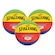 Kit 3 Bolas de Basquete Spalding Rookie Gear VERDE/AMARELO