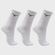 Meia Cano Médio Mizuno Prime Tam. 33 a 38 com 3 Pares Unissex BRANCO