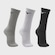 Meia Cano Alto Mizuno Prime Tam. 33 a 38 com 3 Pares Unissex CINZA