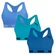 Top Puma Nadador Sem Costura - 3 Unidades - Feminino AZUL