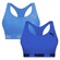 Top Puma Nadador Sem Costura - 2 Unidades - Feminino AZUL