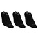 Meia Sapatilha Hoahi - 3 Pares - Masculina PRETO