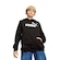 Blusão de Moletom Infantil Puma Ess No. 1 Logo PRETO/BRANCO