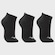 Meia Cano Invisível Mizuno Basic - 3 Pares - Unissex PRETO
