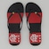 Chinelo do Flamengo Futfanatics Manto 81 Feminino PRETO/VERMELHO