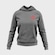 Blusão do Flamengo com Capuz Braziline Freedom Feminino CINZA