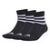 Meia Cano Médio Unissex adidas 3 Listras - 3 Pares PRETO/BRANCO