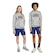 Short Infantil Adidas Essentials Sazonais Universitário Typography AZUL CLA/BRANCO