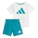 Conjunto Infantil Adidas Essentials BRANCO/AZUL