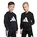 Blusão de Moletom com Capuz Infantil Adidas Essentials PRETO/BRANCO