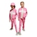 Agasalho Infantil Adidas Malha Seasonal Essentials Tiberio Três Listras ROSA/BRANCO