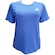 Camiseta Feminina Adidas Essentials 3 Listras AZUL/BRANCO