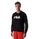 Blusão de Moletom Masculino Fila Comfort Letter III PRETO