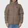 Jaqueta Masculina Quiksilver com Capuz Puffer Scaly Hood Fossil MARROM