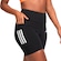 Short Feminino adidas 3 Listras com Bolso PRETO/BRANCO