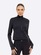 Jaqueta Feminina Manly com Frisos PRETO