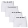 Kit 4 Cuecas Boxer Polo Wear Basic Infantil BRANCO
