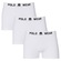 Kit 3 Cuecas Boxer Polo Wear Basic Infantil BRANCO