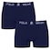 Kit 2 Cuecas Boxer Polo Wear Basic Infantil AZUL